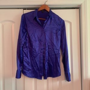 Purple Ann Taylor Silk Top size 6